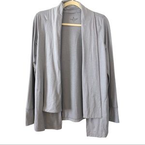 Cuddle Duds Heather Grey Comfort Wear Cardigan